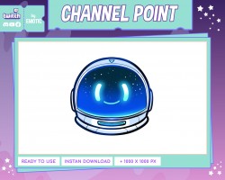 twitch channel point or emote : astronout helmet | Cute Twitch Emote Design | Discord | Youtube | gaming | stramer EMOTICSTD